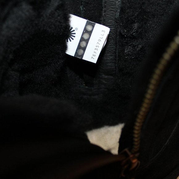 UGG BLACK WATER‎ RESISTANT DOUBLE ZIP MINI BOOTS - Picture 6 of 9